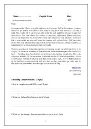 English Worksheet: job hunting