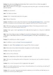 English Worksheet: Third year English Listening Test nb 1 second semester 