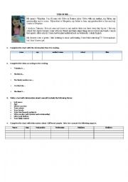 English Worksheet: Personal introductions