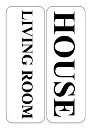 English Worksheet: house - rooms