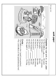 English Worksheet: The prepositions