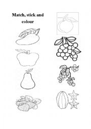 English Worksheet: Fruits 