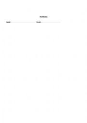 English Worksheet: worksheet psat tense