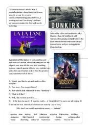 English Worksheet: Cinema 