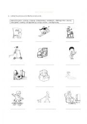 English Worksheet: free time activities