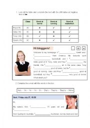 English Worksheet: Verb to be and pronouns