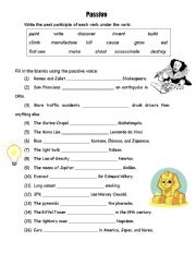 English Worksheet: Passive