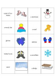 Winter memory game