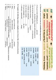 English Worksheet: !st conditional