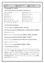 English Worksheet: Mid-semester test N4 (7th  Form test)