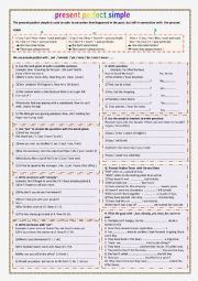 English Worksheet: PRESENT PERFECT SIMPLE : JUST / ALREADY / YET / EVER / NEVER ..