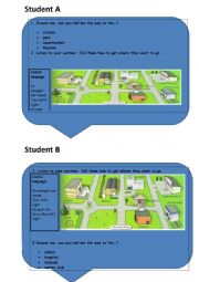 English Worksheet: Giving Directions