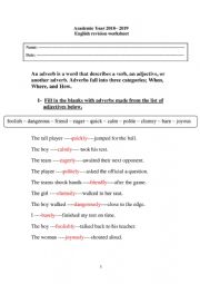 English Worksheet: grammar exercises and writing