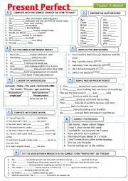 English Worksheet: Present Perfect