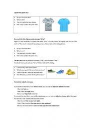 English Worksheet: The one/the ones