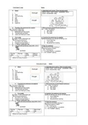 English Worksheet: Mixed activities
