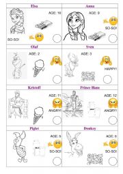 English Worksheet: Introductions and favourites III