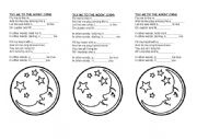 English Worksheet: Fly me to the moon