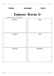 Explorers word list