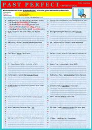 English Worksheet: PAST PERFECT CONTINUOUS - Extra exercises