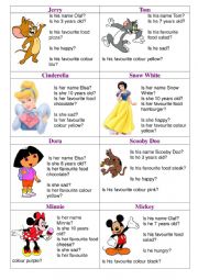 English Worksheet: Introductions and favourites Questions I
