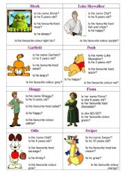 English Worksheet: Introductions and favourites Questions II