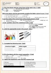 unit 1 and 2 common core test B