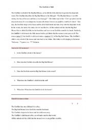 English Worksheet: Gruffalos Child Reading Comprehension
