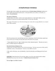 English Worksheet: A Charlie Brown Christmas