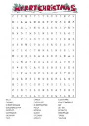 Christmas wordsearch