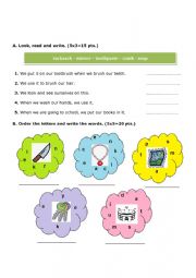 English Worksheet: Vocabulary Exercises