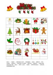 English Worksheet: Christmas Vocabulary