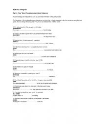 English Worksheet: FCE Key word transformations