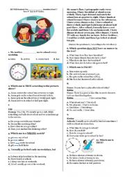 English Worksheet: 5.1.3 Quiz (Daily Routines)