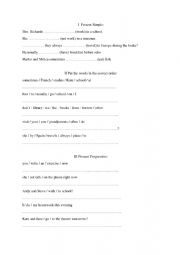 English Worksheet: Present Simple and Present Continuous