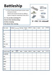 Battleship preposition of place
