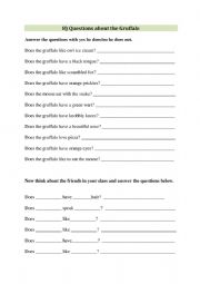 English Worksheet: Gruffalo Do/Does