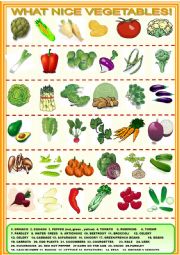 Vegetables: matching activity