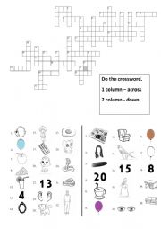 Lexical Crossword for kids 1