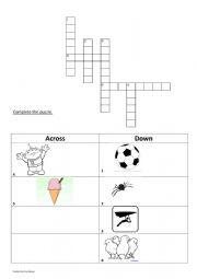 Elementary Crossword Puzzle