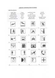 English Worksheet: Airport symbols