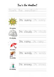 English Worksheet: Weather