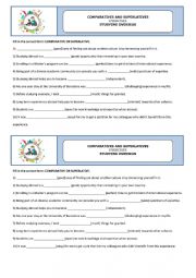 English Worksheet: Comparative and superlative - exercises