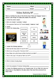 English Worksheet: Mind your language (sitcom) Video Activity N 4