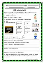 Mind your language (sitcom) Video Activity N 4