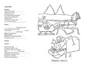 English Worksheet: Jingle Bells Lyrics Fill in the Blanks