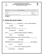 English Worksheet: computer worksheet