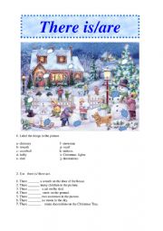 English Worksheet: Christmas worksheet