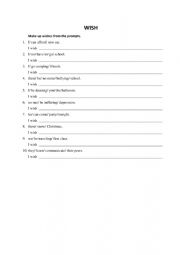 English Worksheet: WISH