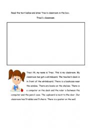 English Worksheet: Classroom Objects